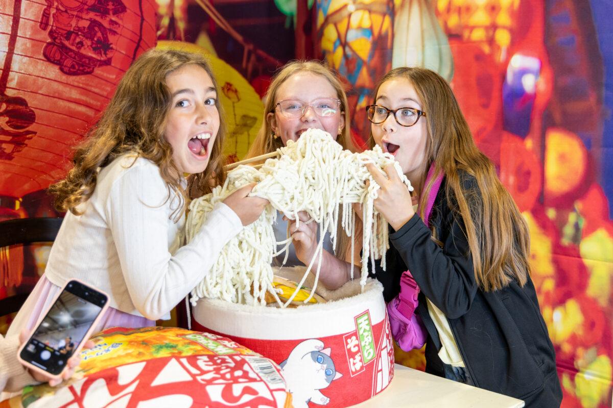 Kids Having Fun At Calgary Selfie Museum Birthday Workshop